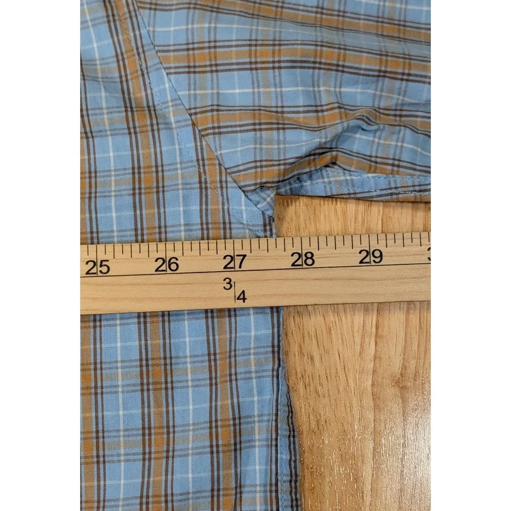 Lot of 2‎ US Polo Assn Mens 2XL Short Sleeve Button Down Plaid Cotton Shirts